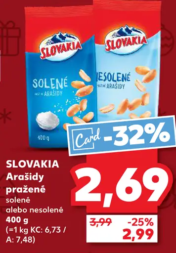 Arašídy pražené solené