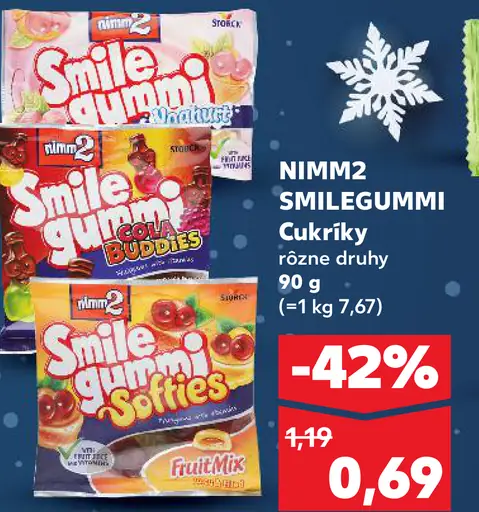 NIMM2 SMILEGUMMI Cukríky