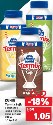 KUNÍN Termix šejk vanilka