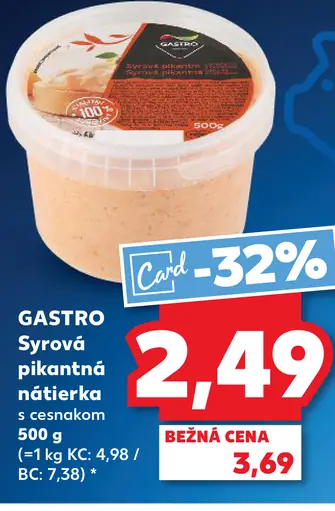 GASTRO Syrová pikantná nátierka