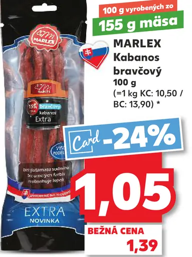 Marlex Kabanosy bravový