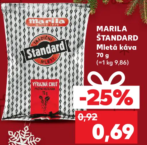 Marila ŠTANDARD Mletá káva