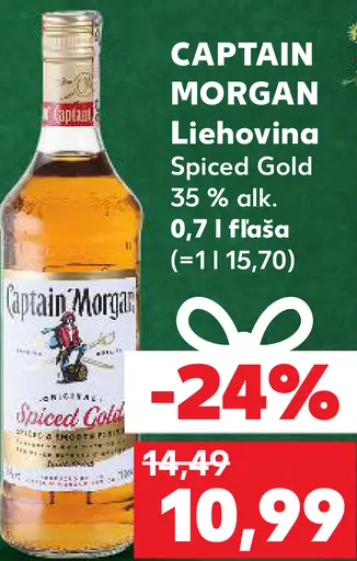 CAPTAIN MORGAN Liehovina Spiced Gold