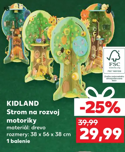 KIDLAND Strom na rozvoj motoriky