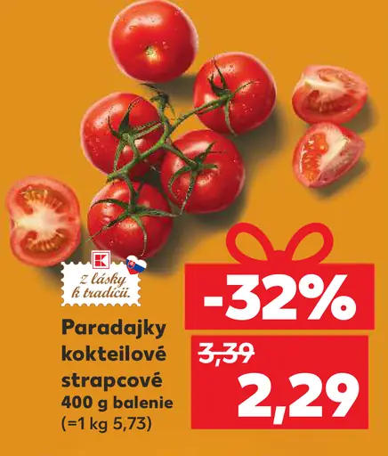 Paradajky kokteľové strapcové