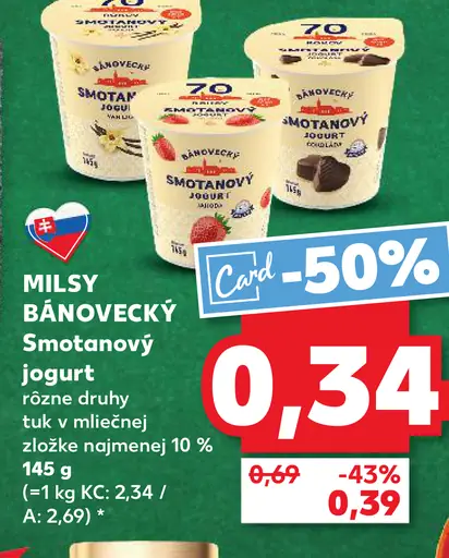 Smotanový jogurt