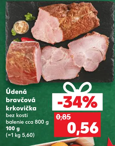 Údená bravčová krkovička