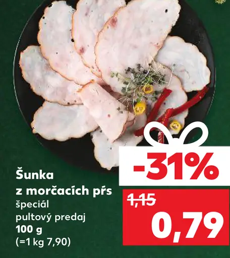 Šunka z morčacích pŕs