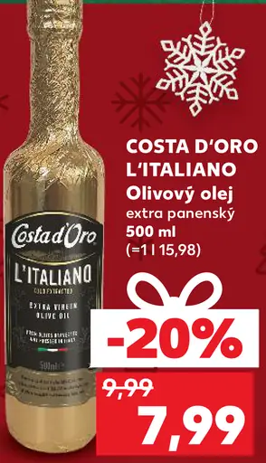 COSTA D'ORO L'ITALIANO Olivový olej