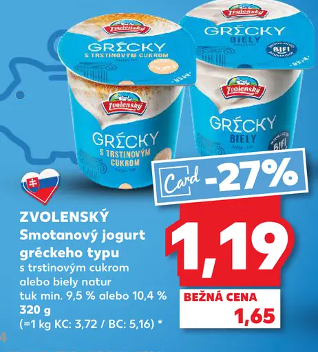 Smotanový jogurt grécky typu