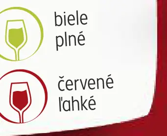 červené ľahké