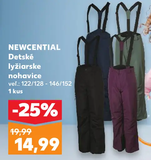 Detské lyžiarske nohavice