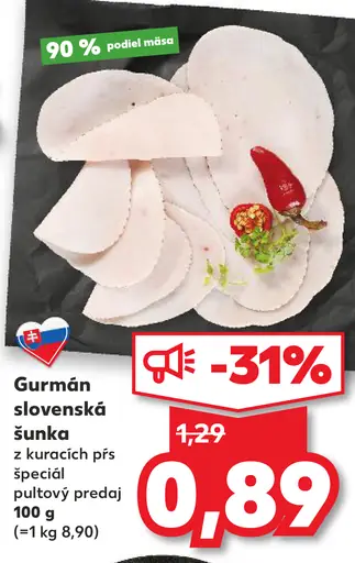 Gurmánska slovenská šunka