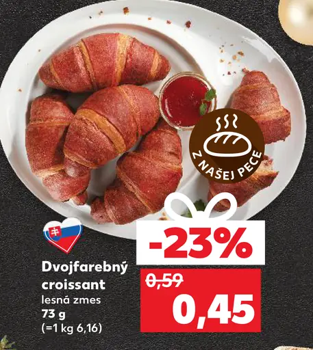 Dvojfarebný croissant