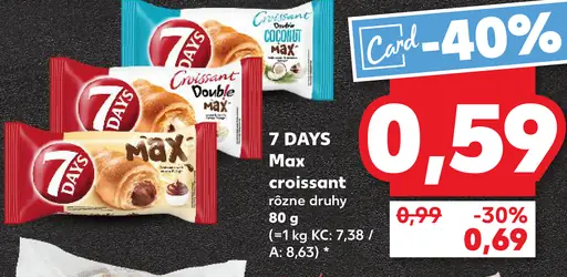 7 DAYS Max croissant rôzne druhy