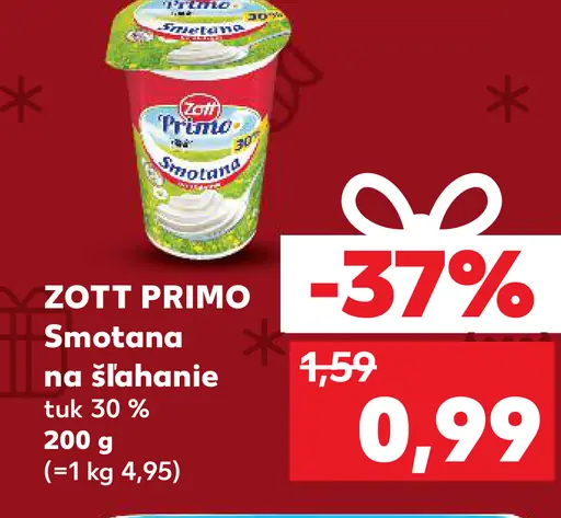 ZOTT PRIMO Smotana na šľahanie