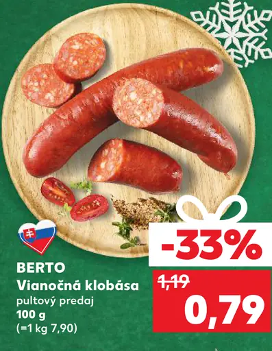 Berto Vianočná klobása