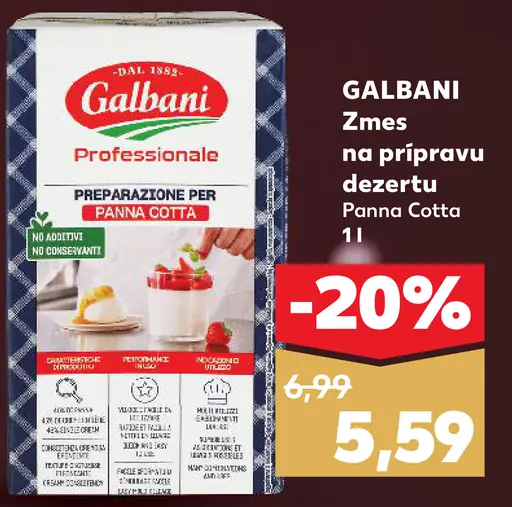 GALBANI Zmes na prípravu dezertu Panna Cotta