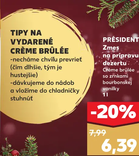 Krém brulée so zrnkami bourbonkej vanilky