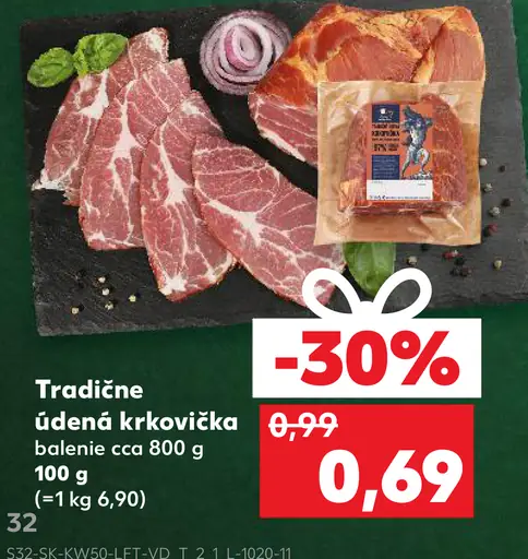 Tradičné údená krkovička