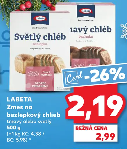 Zmes na bezlepkový chlieb