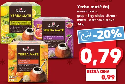 Yerba maté čaj mandarinka