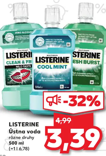 Listerine ústna voda