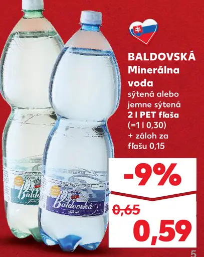 BALDOVSKÁ Minerálna voda