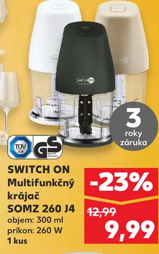 SWITCH ON Multifunkčný krájač SOMZ 260 J4