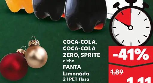 Coca-Cola, Coca-Cola Zero, Sprite alebo Fanta