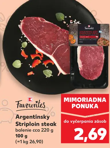 Argentínsky Striploin steak