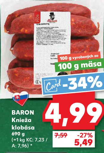 Baron Knieža klobása