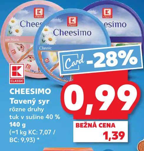 CHEESIMO Tavený syr