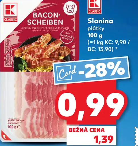 Slanina plátky