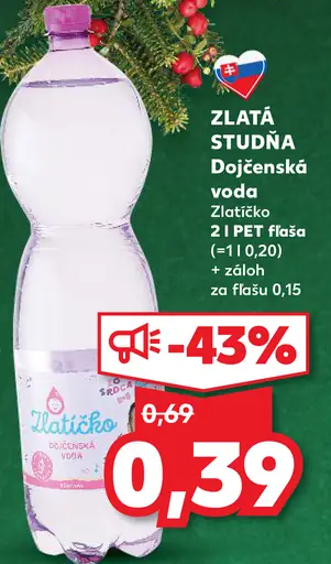 ZLATÁ STUDNÁ Dojenská voda