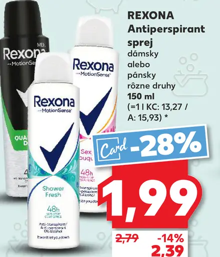 Rexona Antiperspirant sprej - dámsky alebo pánsky