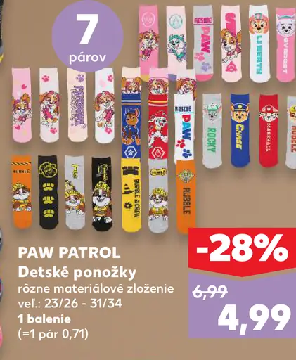 Paw Patrol detské ponožky