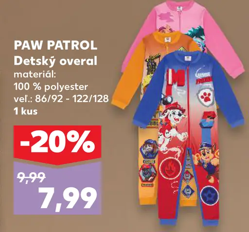 PAW PATROL detský overal