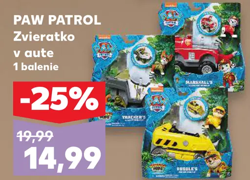 Paw Patrol Zvieratko v aute