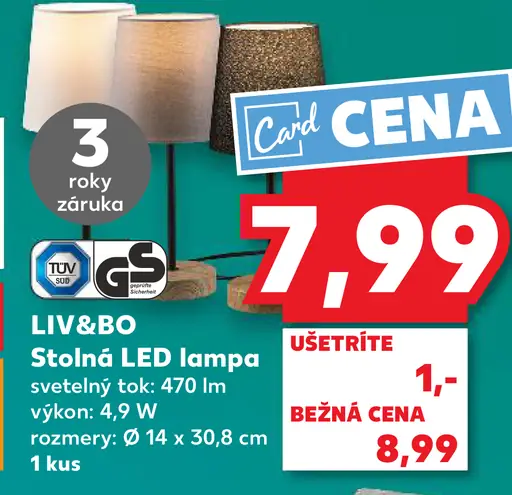 Stolná LED lampa