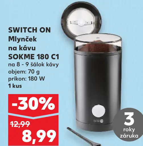 SWITCH ON Mlynček na kávu SOKME 180 C1