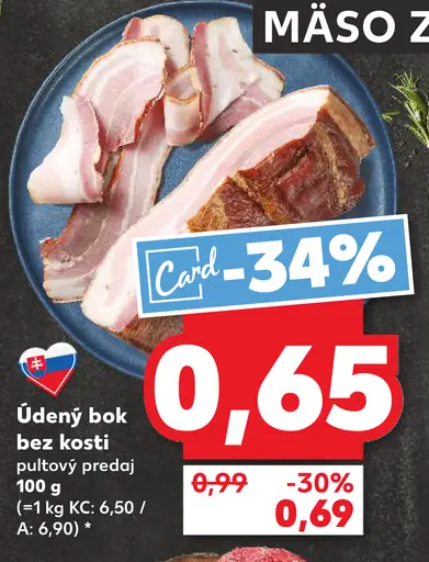 Údený bok bez kosti