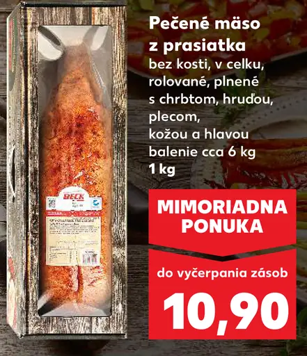 Pečené mäso z prasiatka