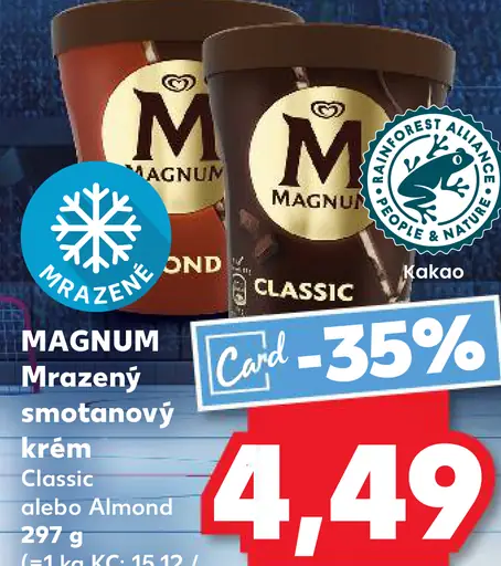 MAGNUM Mrazený smotanový krém