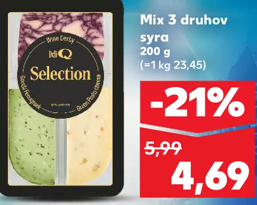 Mix 3 druhov syra