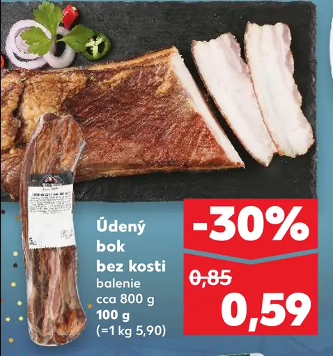 Údený bok bez kosti