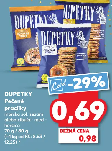 DUPETKY Pečené praclíky