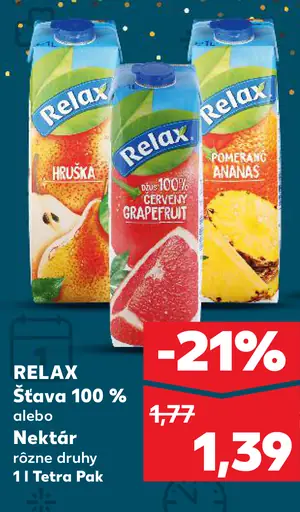 Relax Šťava 100 % Grapefruit