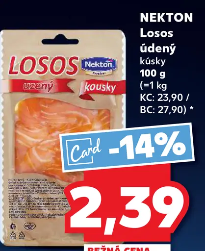 Losos údený kúsky