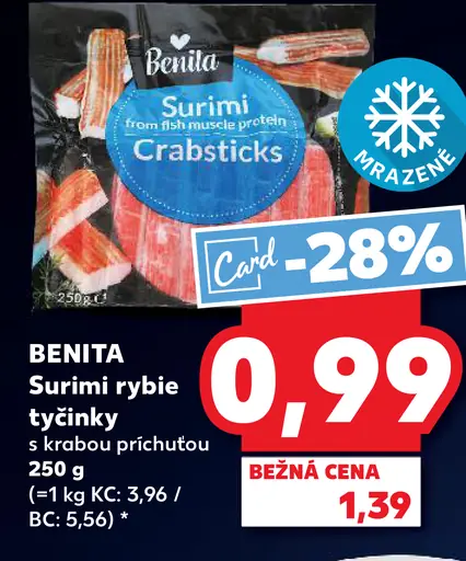 Surimi rybie tyčinky